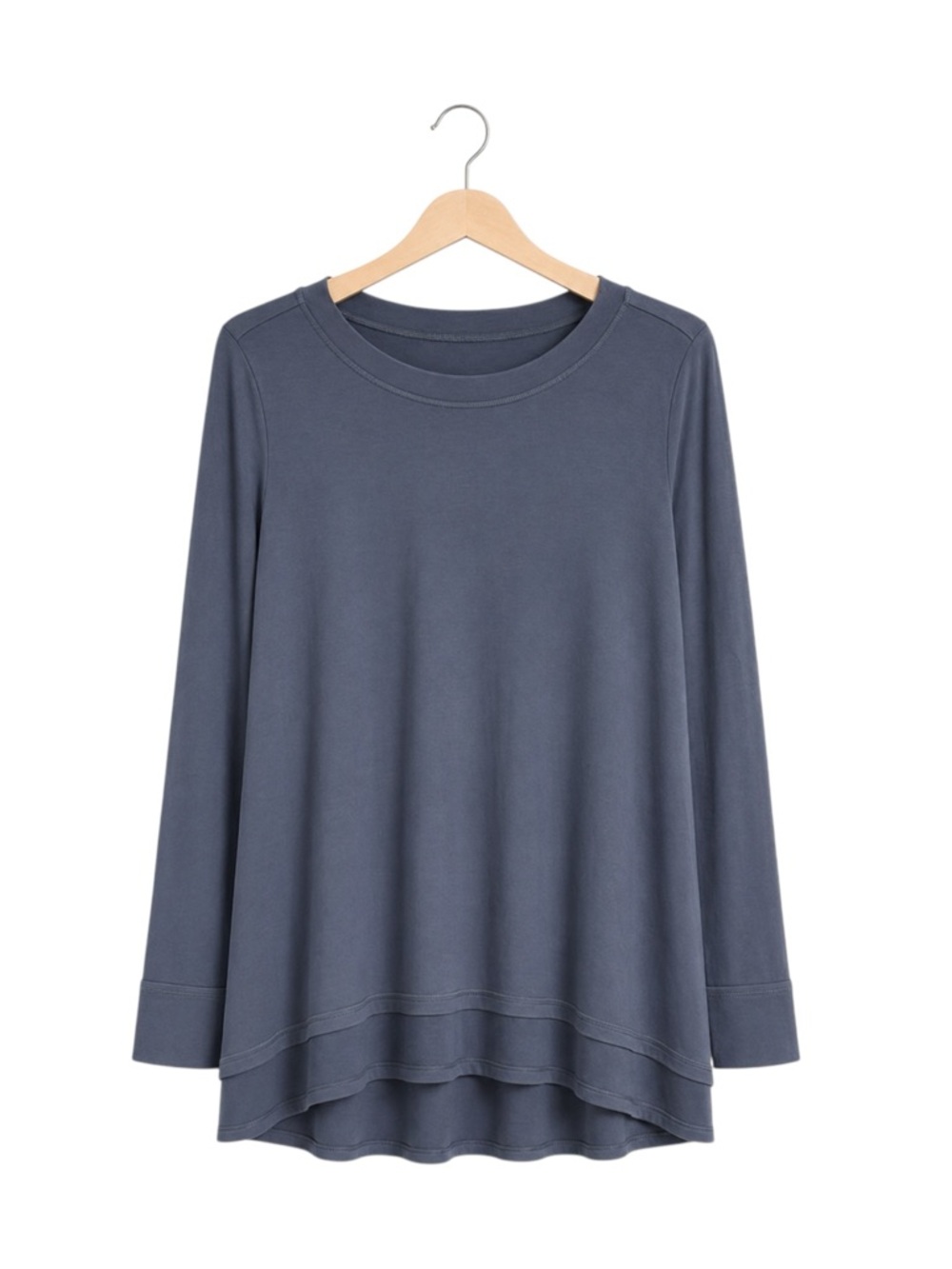 Belle by Kim Gravel Womens Flowy Tunic Top XS Oversized High Low Ruched Stretch